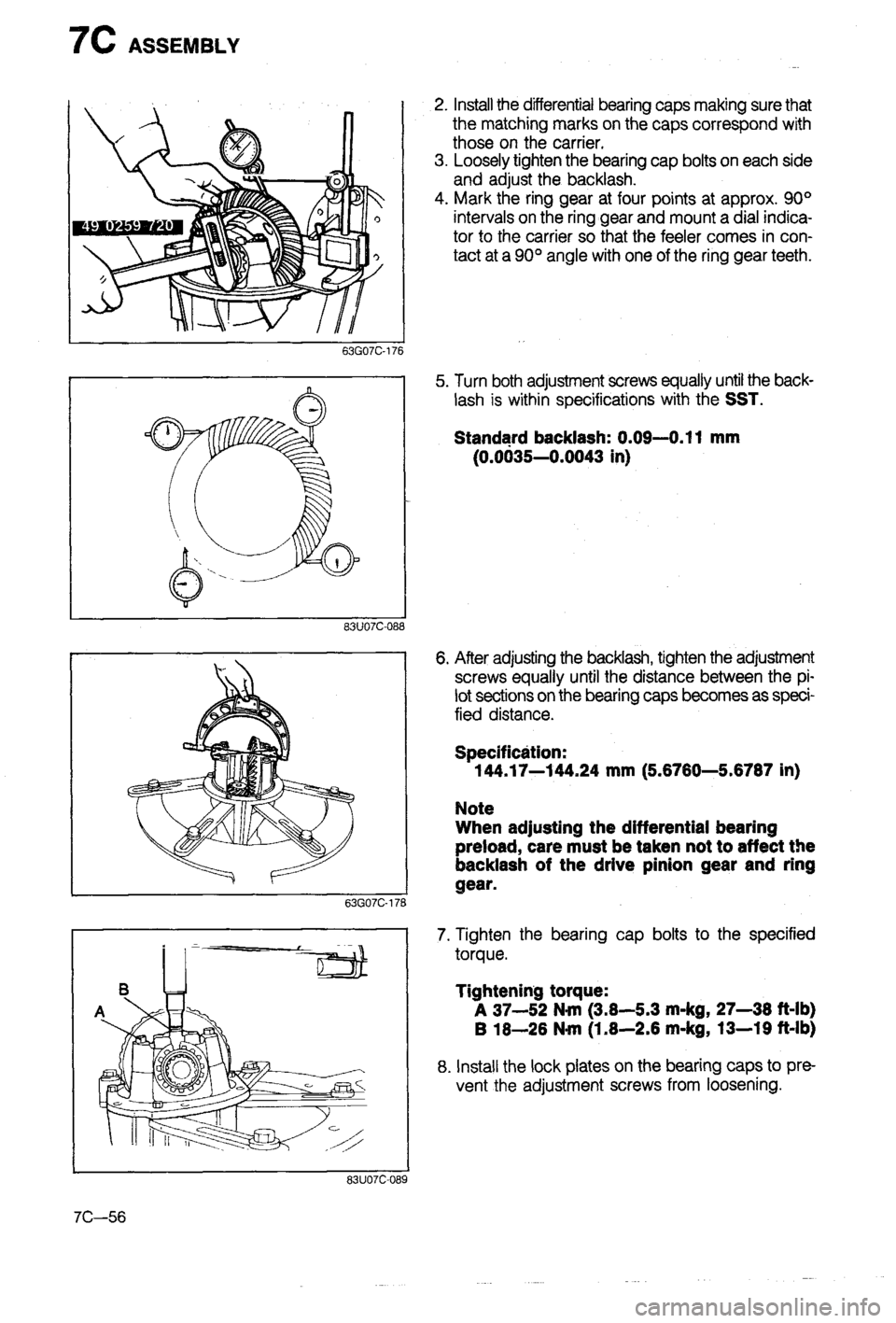 MAZDA 323 1988  Workshop Manual 