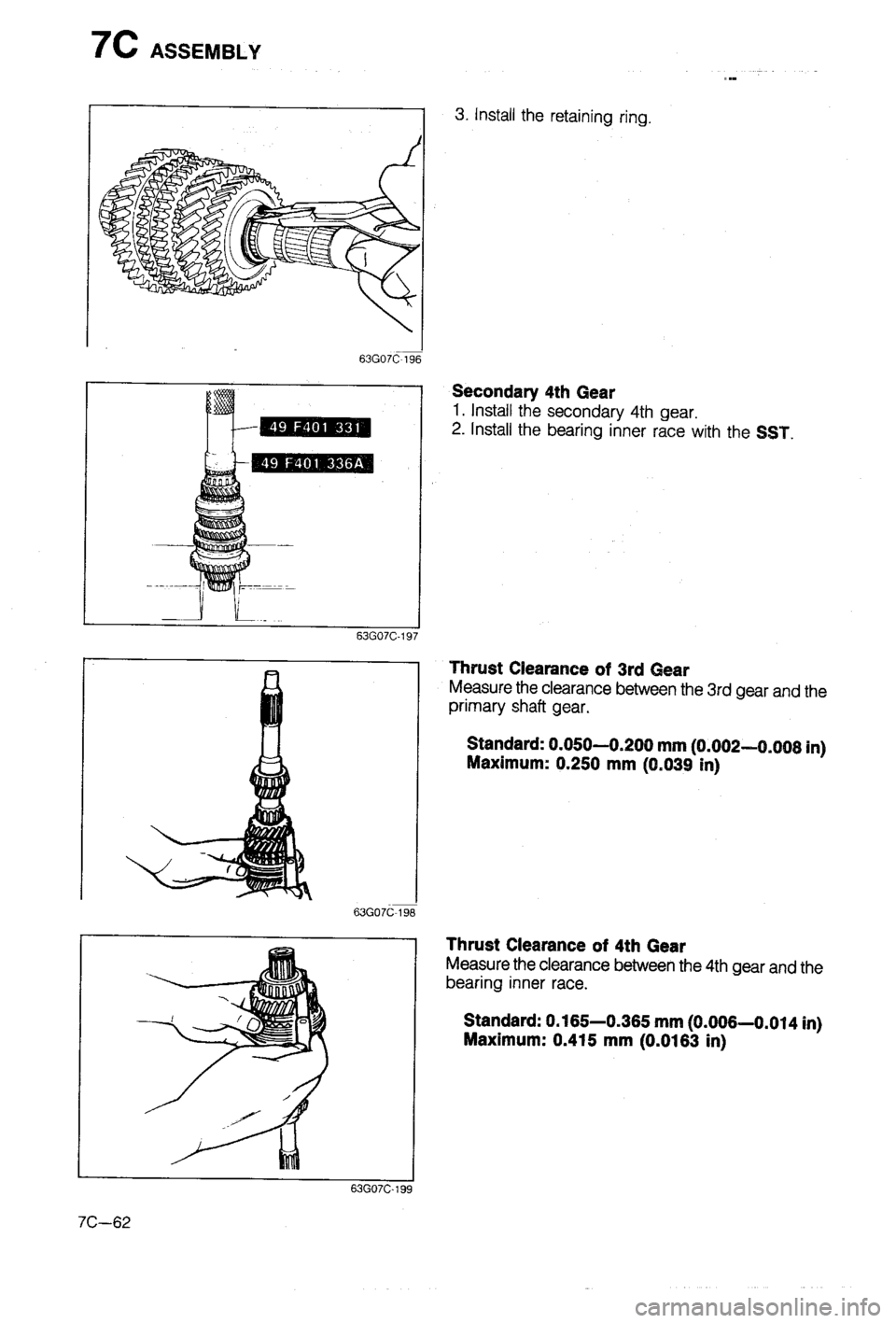 MAZDA 323 1988  Workshop Manual 