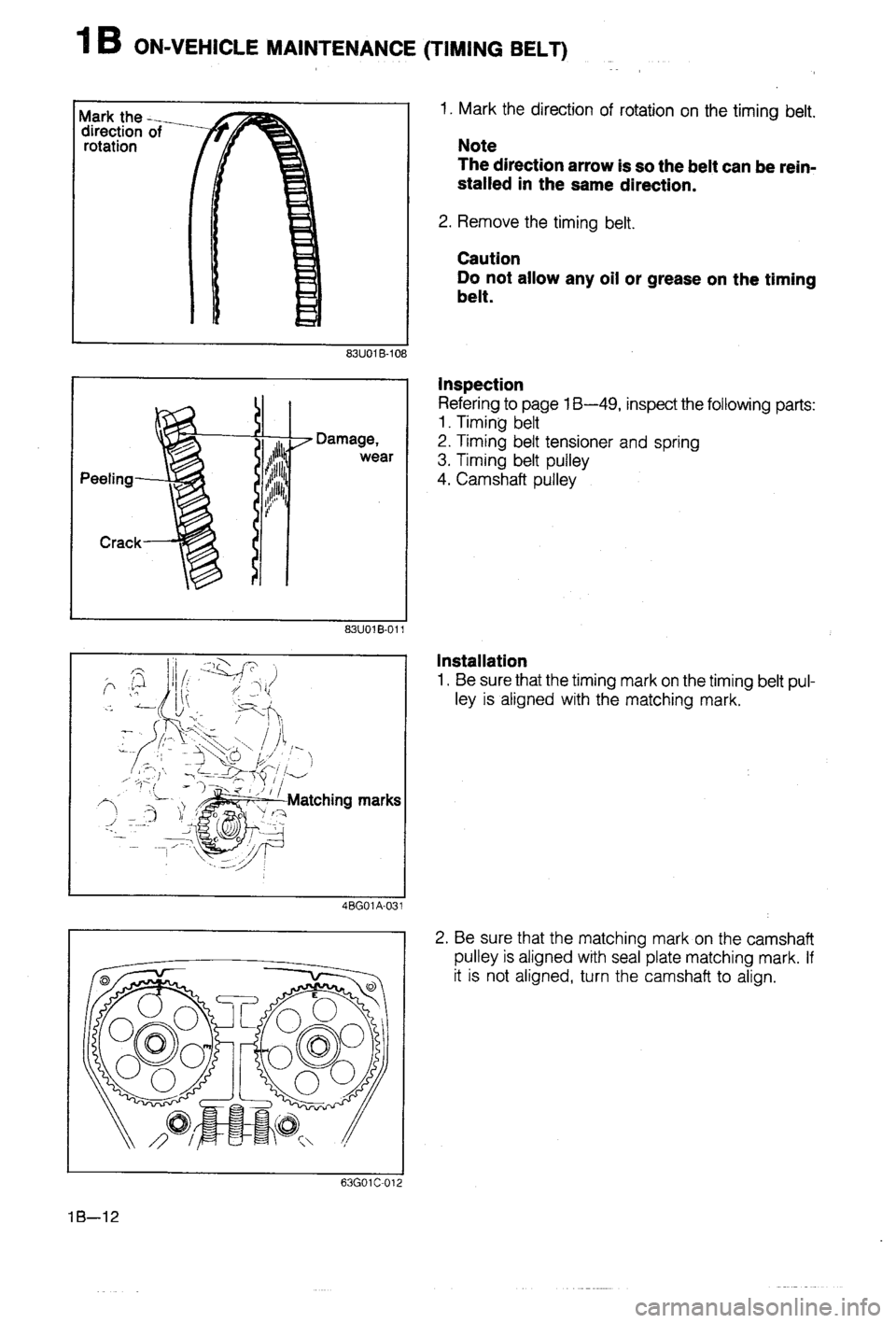 MAZDA 323 1988  Workshop Manual 