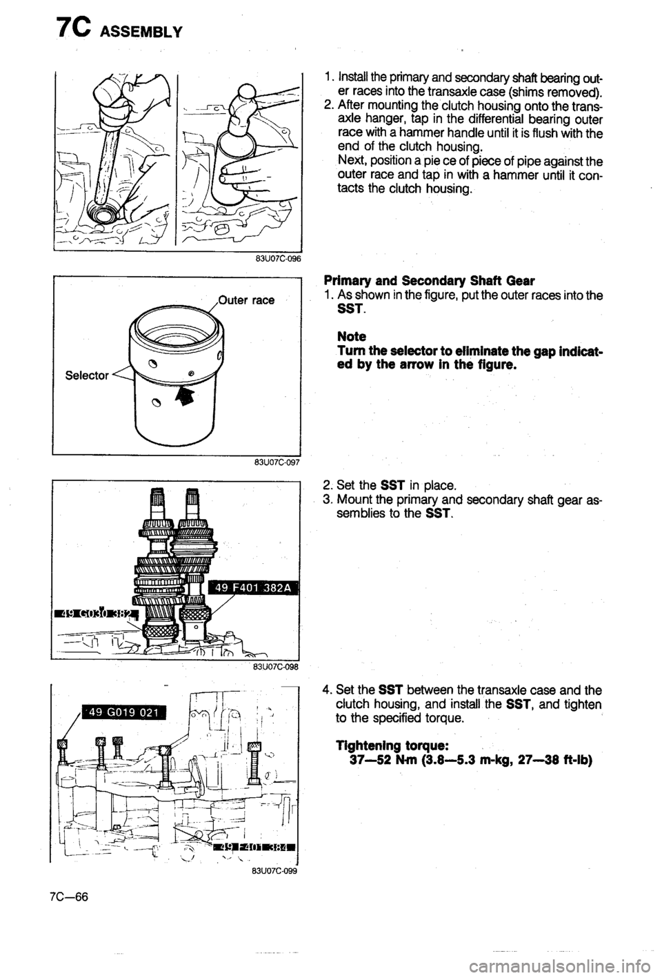 MAZDA 323 1988  Workshop Manual 