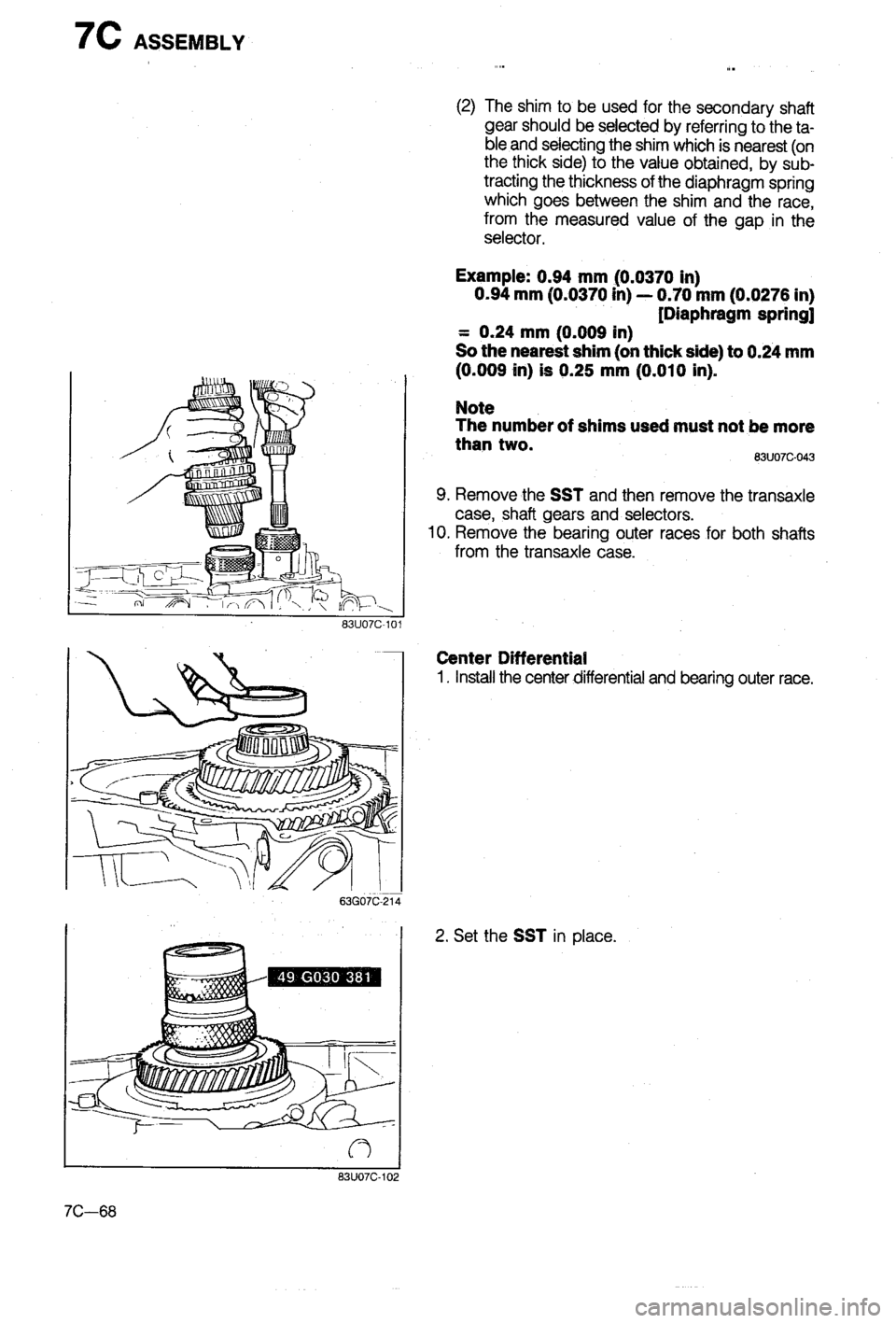 MAZDA 323 1988  Workshop Manual 