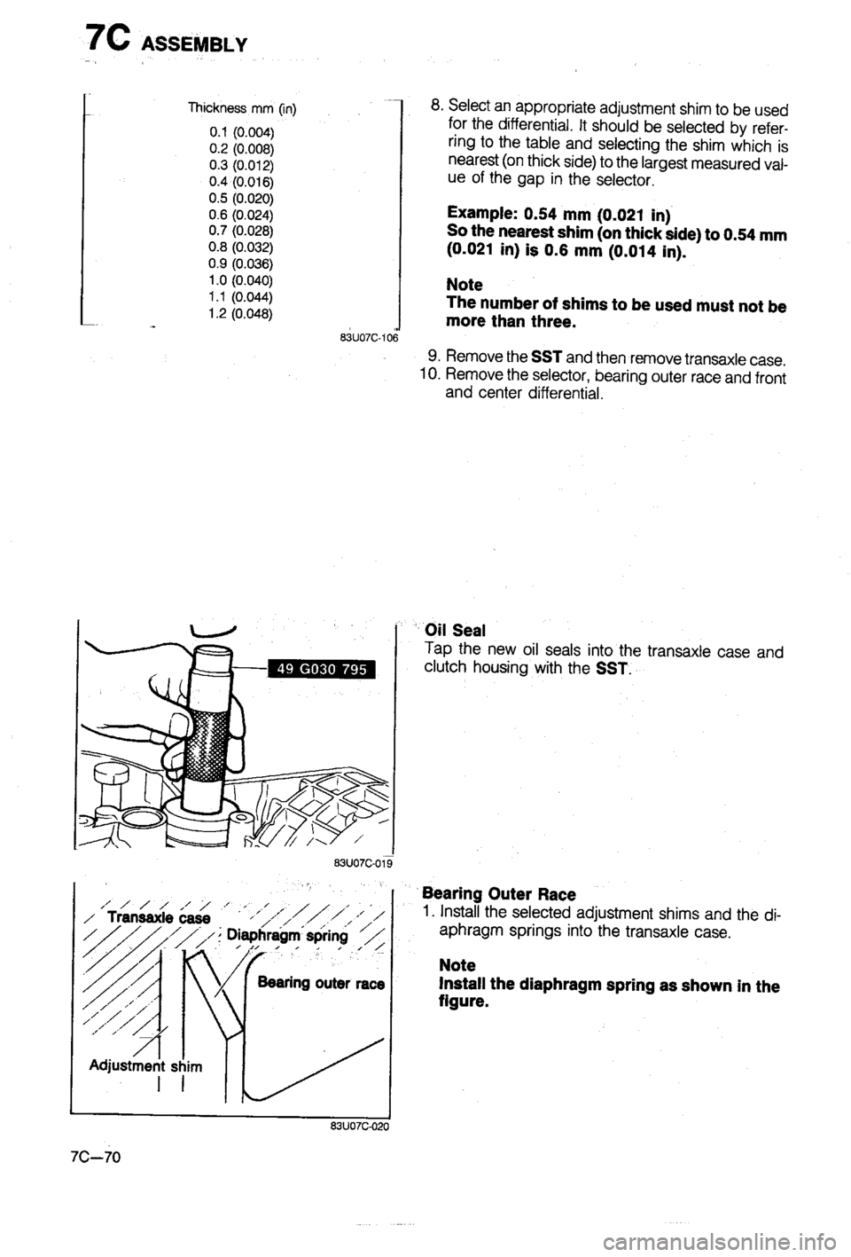 MAZDA 323 1988  Workshop Manual 