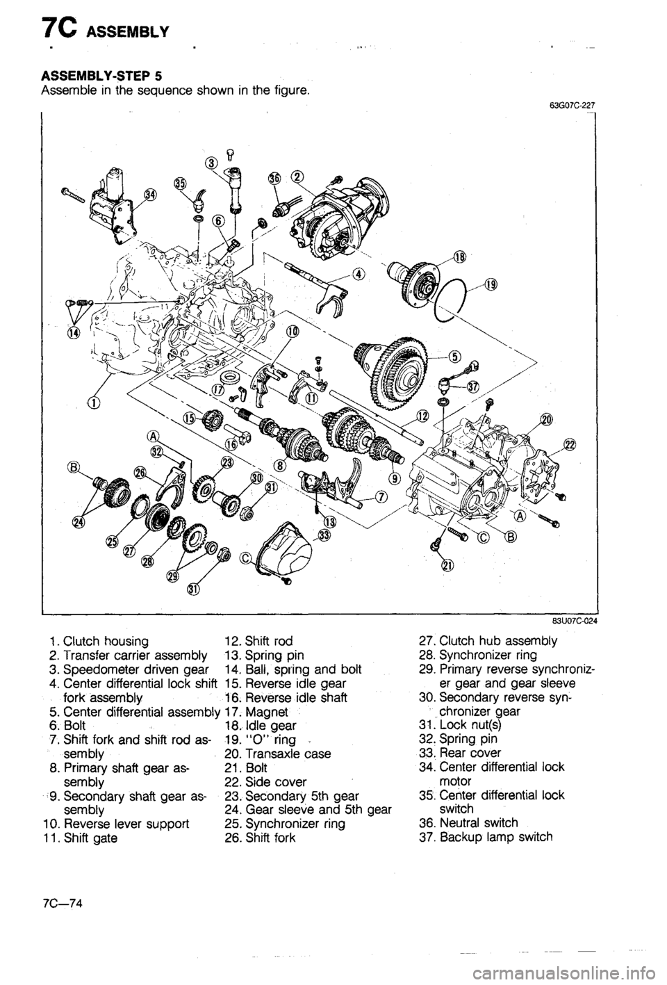 MAZDA 323 1988  Workshop Manual 
