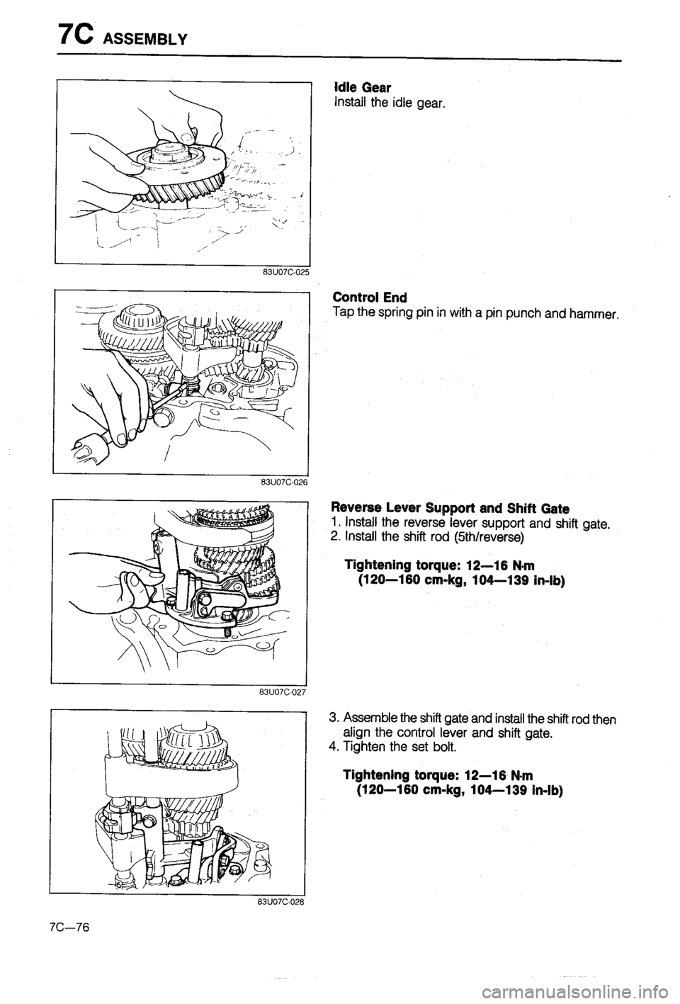 MAZDA 323 1988  Workshop Manual 