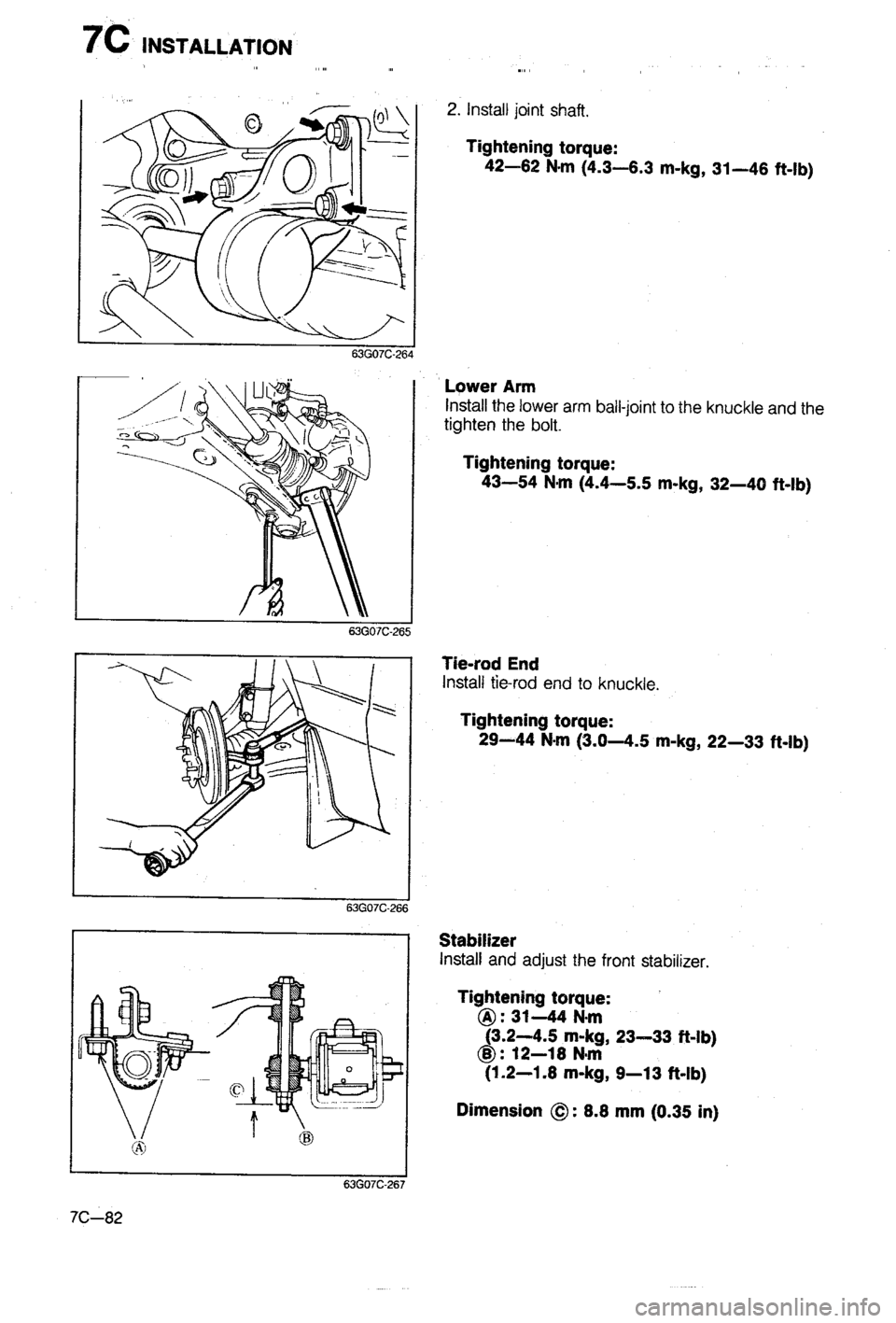 MAZDA 323 1988  Workshop Manual 