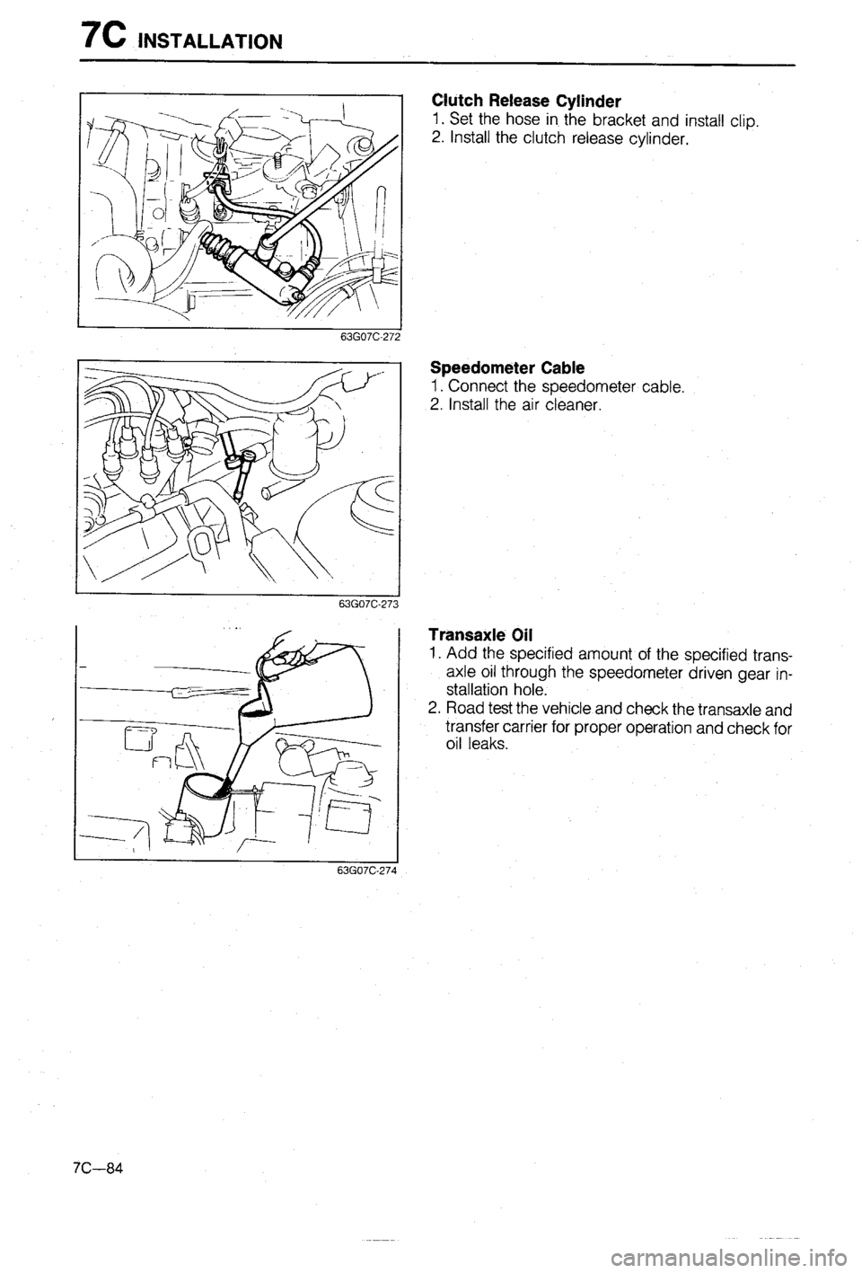 MAZDA 323 1988  Workshop Manual 