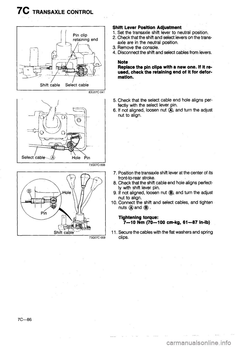 MAZDA 323 1988  Workshop Manual 