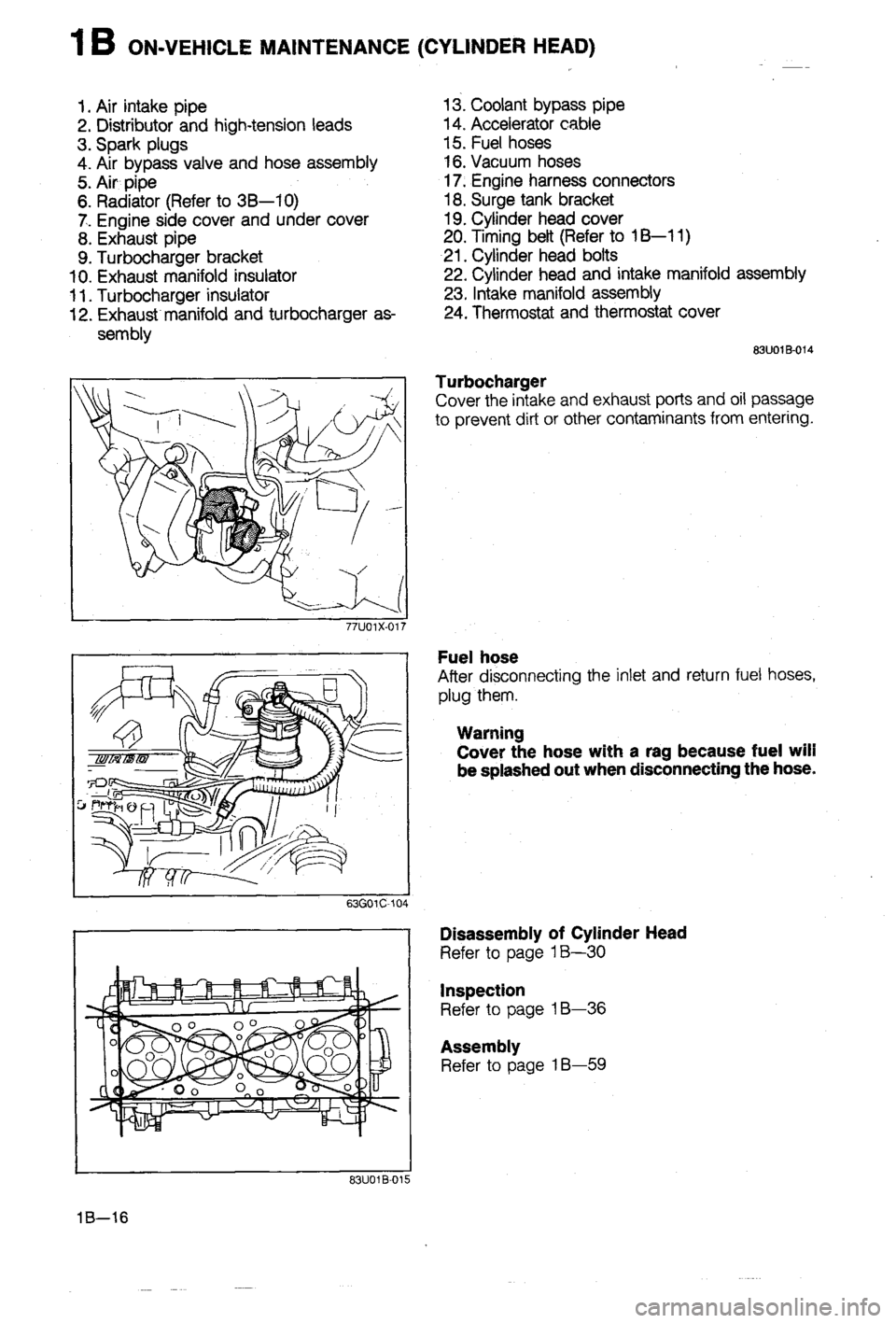 MAZDA 323 1988  Workshop Manual 