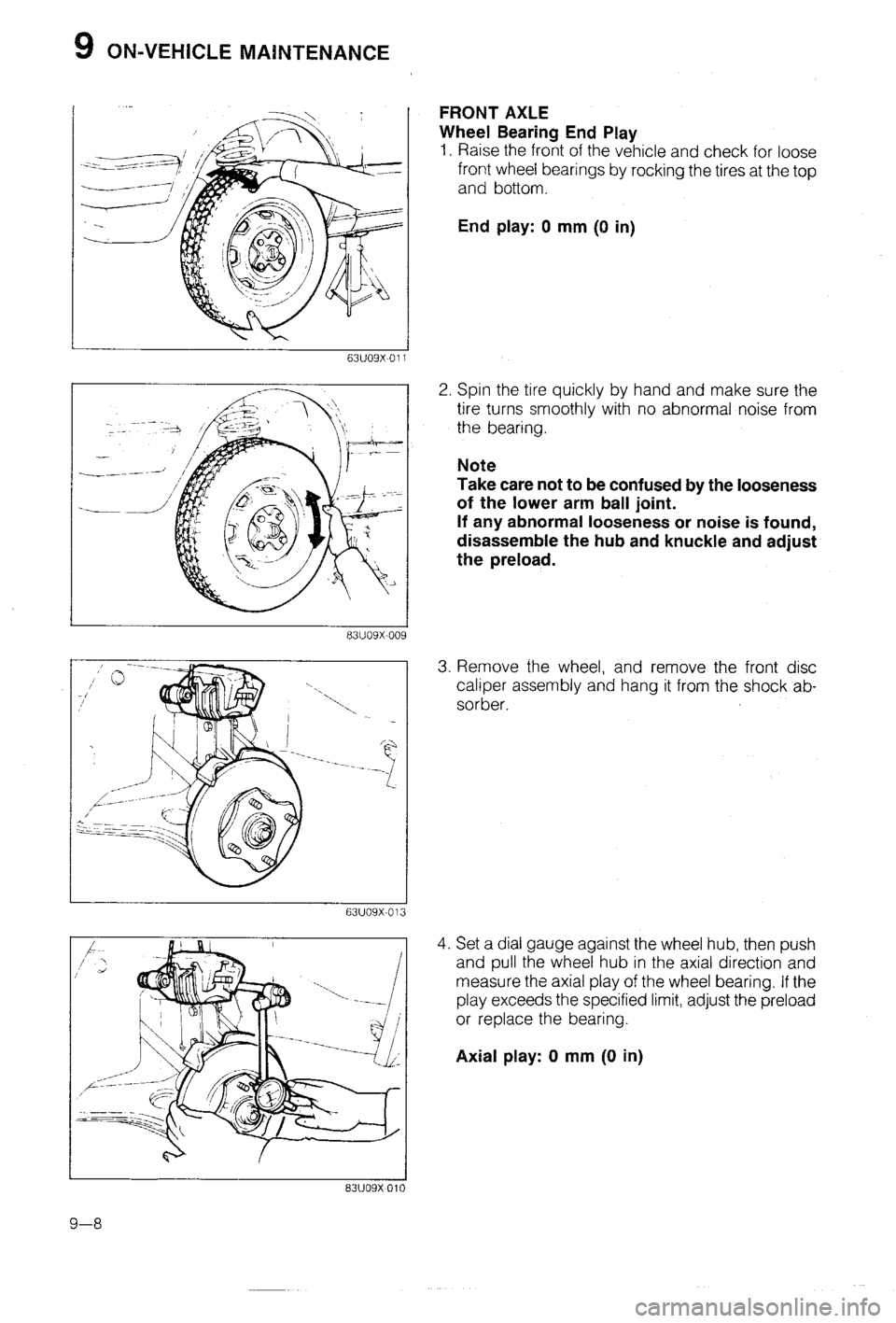 MAZDA 323 1988  Workshop Manual 