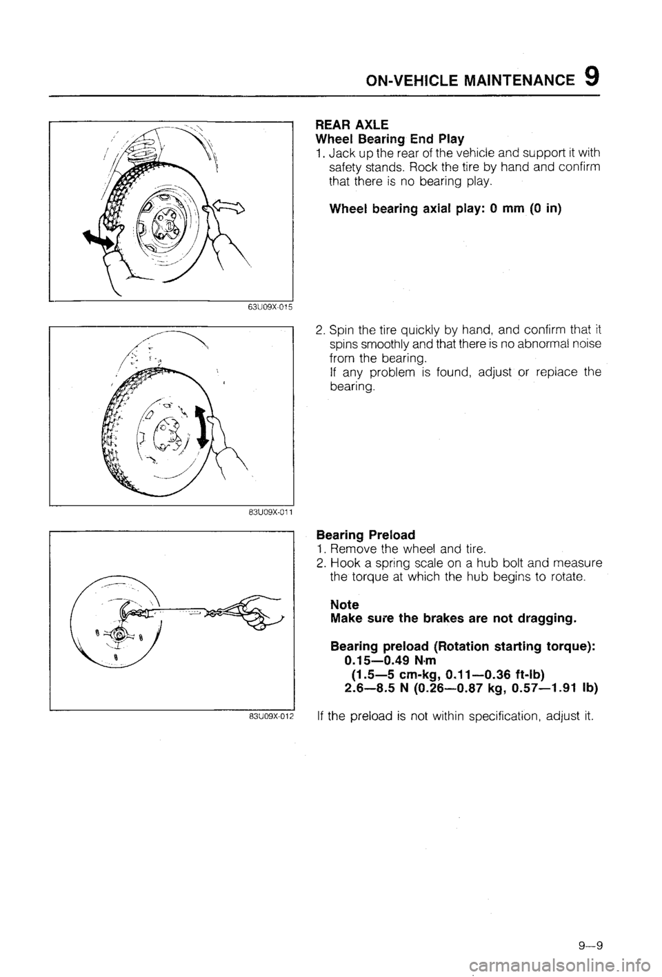 MAZDA 323 1988  Workshop Manual 