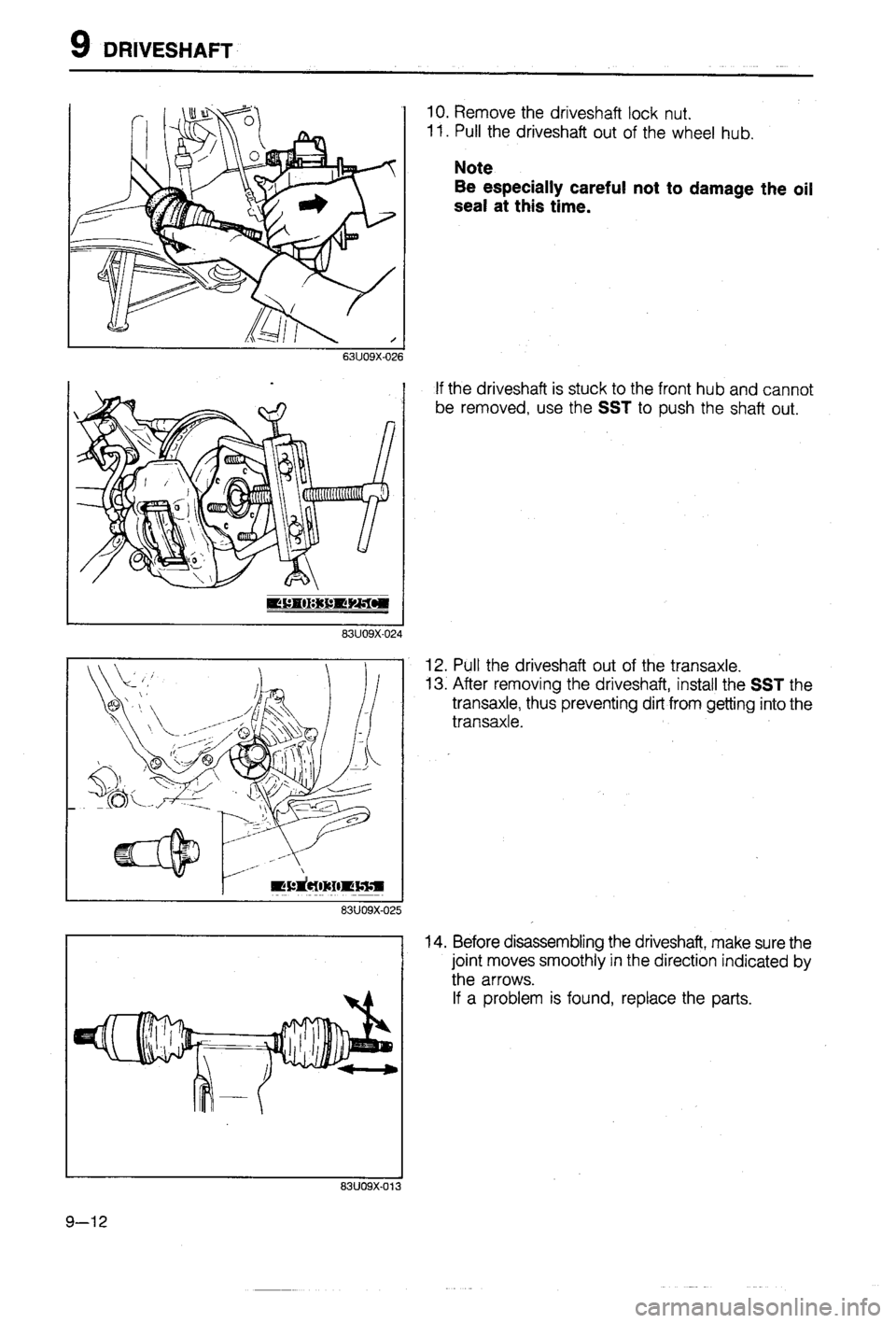 MAZDA 323 1988  Workshop Manual 