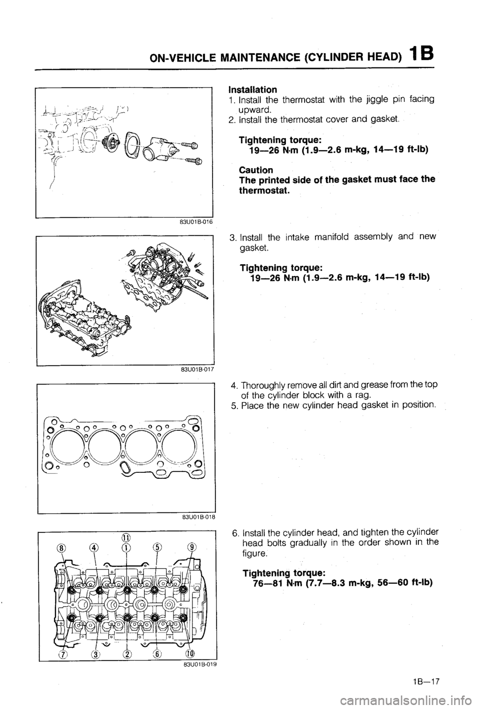 MAZDA 323 1988  Workshop Manual 
