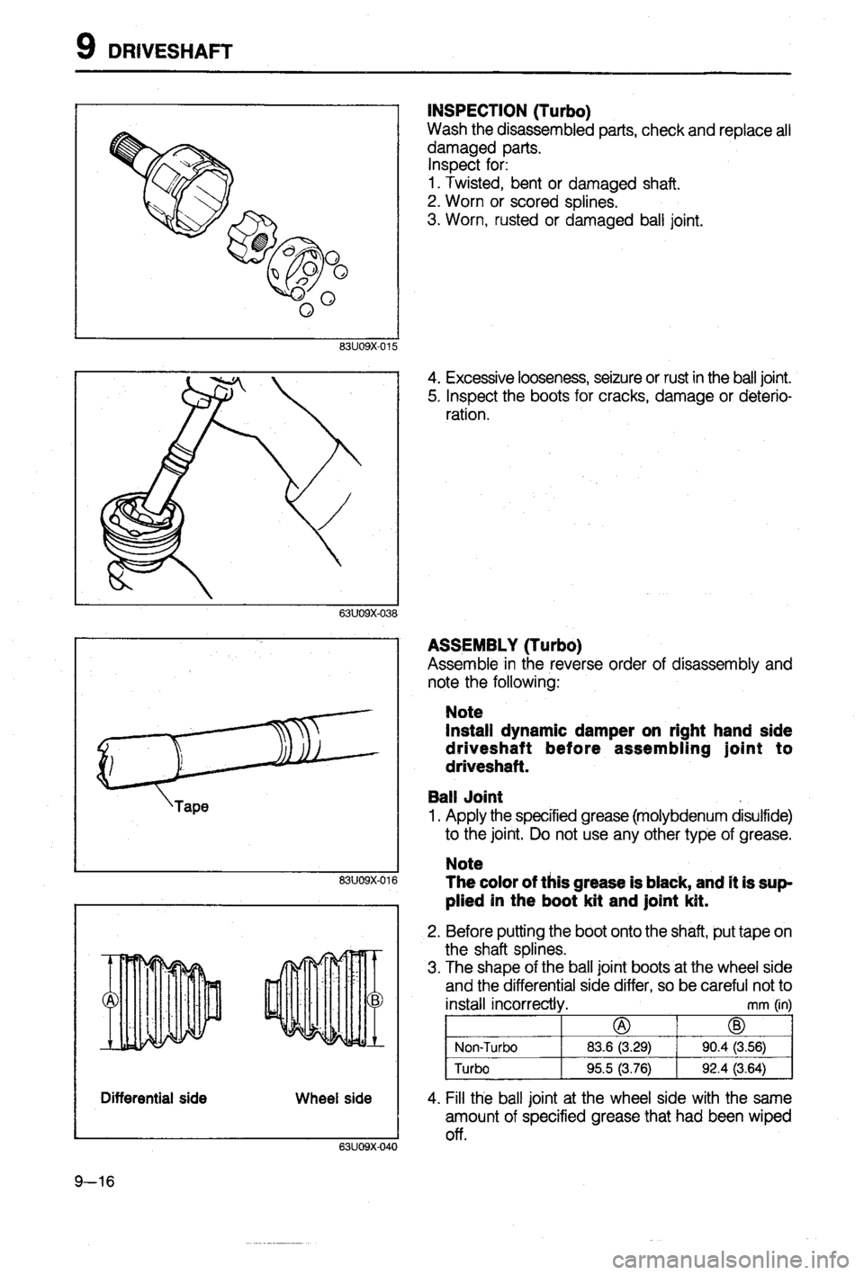 MAZDA 323 1988  Workshop Manual 