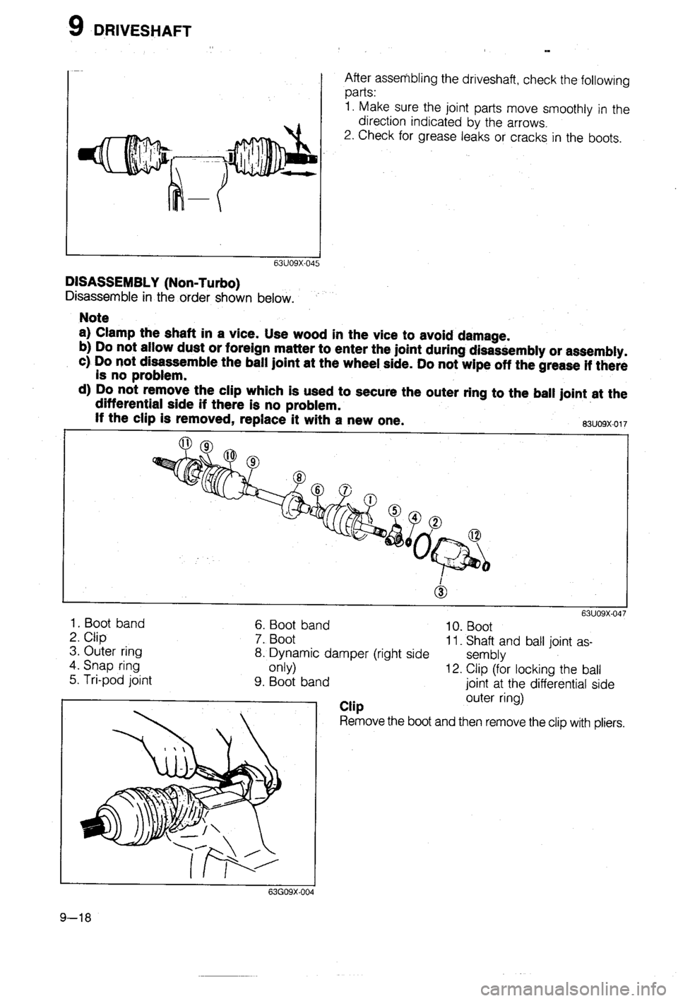 MAZDA 323 1988  Workshop Manual 