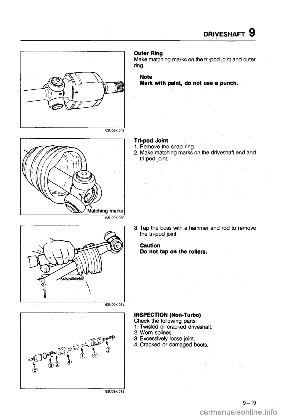 MAZDA 323 1988  Workshop Manual 