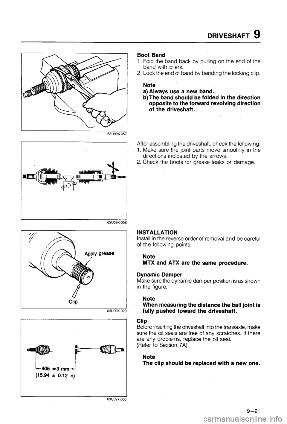 MAZDA 323 1988  Workshop Manual 