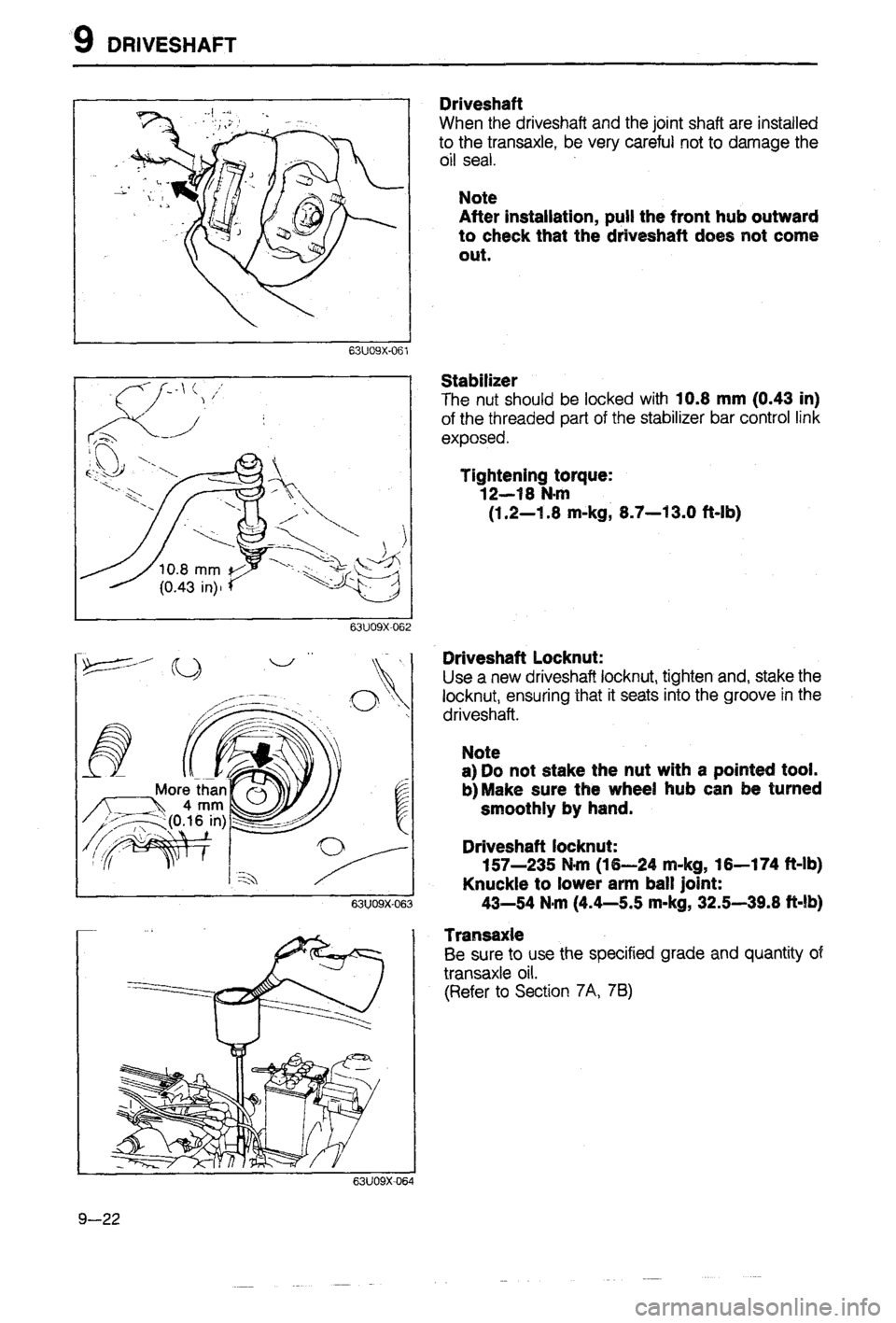 MAZDA 323 1988  Workshop Manual 