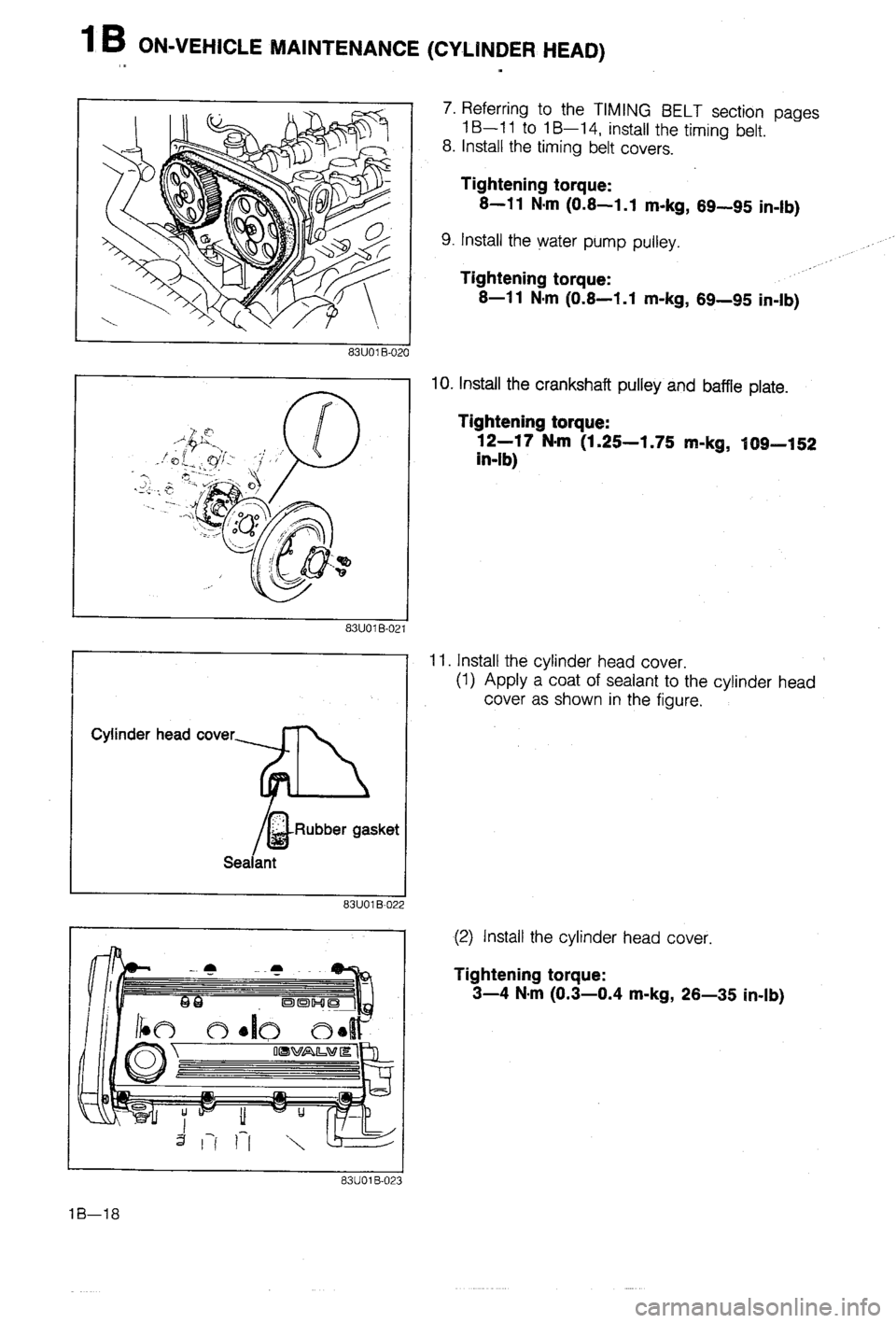 MAZDA 323 1988  Workshop Manual 