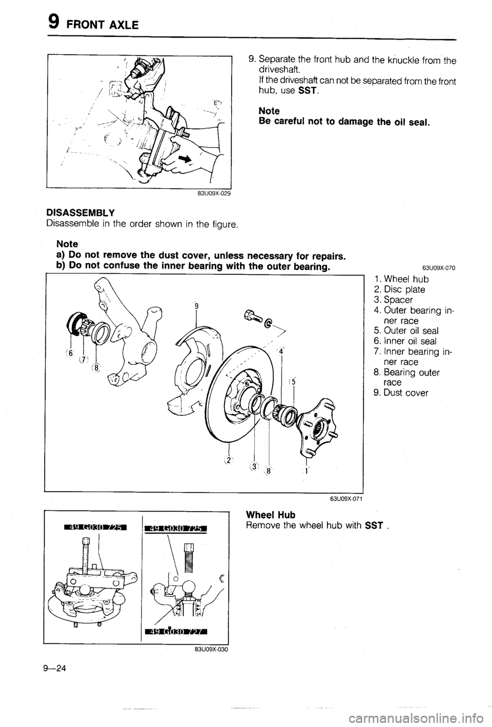 MAZDA 323 1988  Workshop Manual 