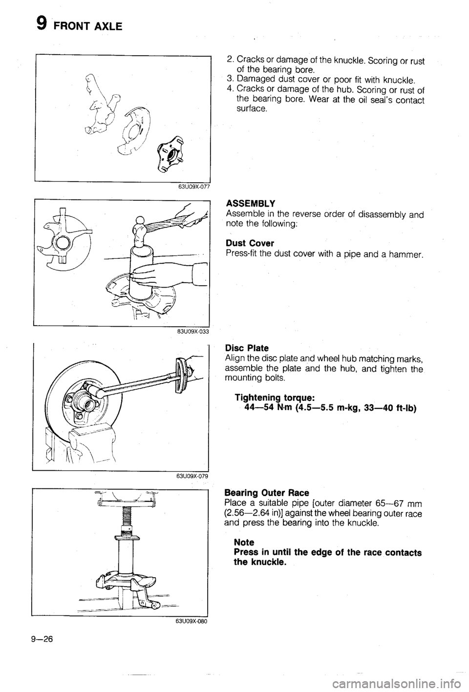 MAZDA 323 1988  Workshop Manual 