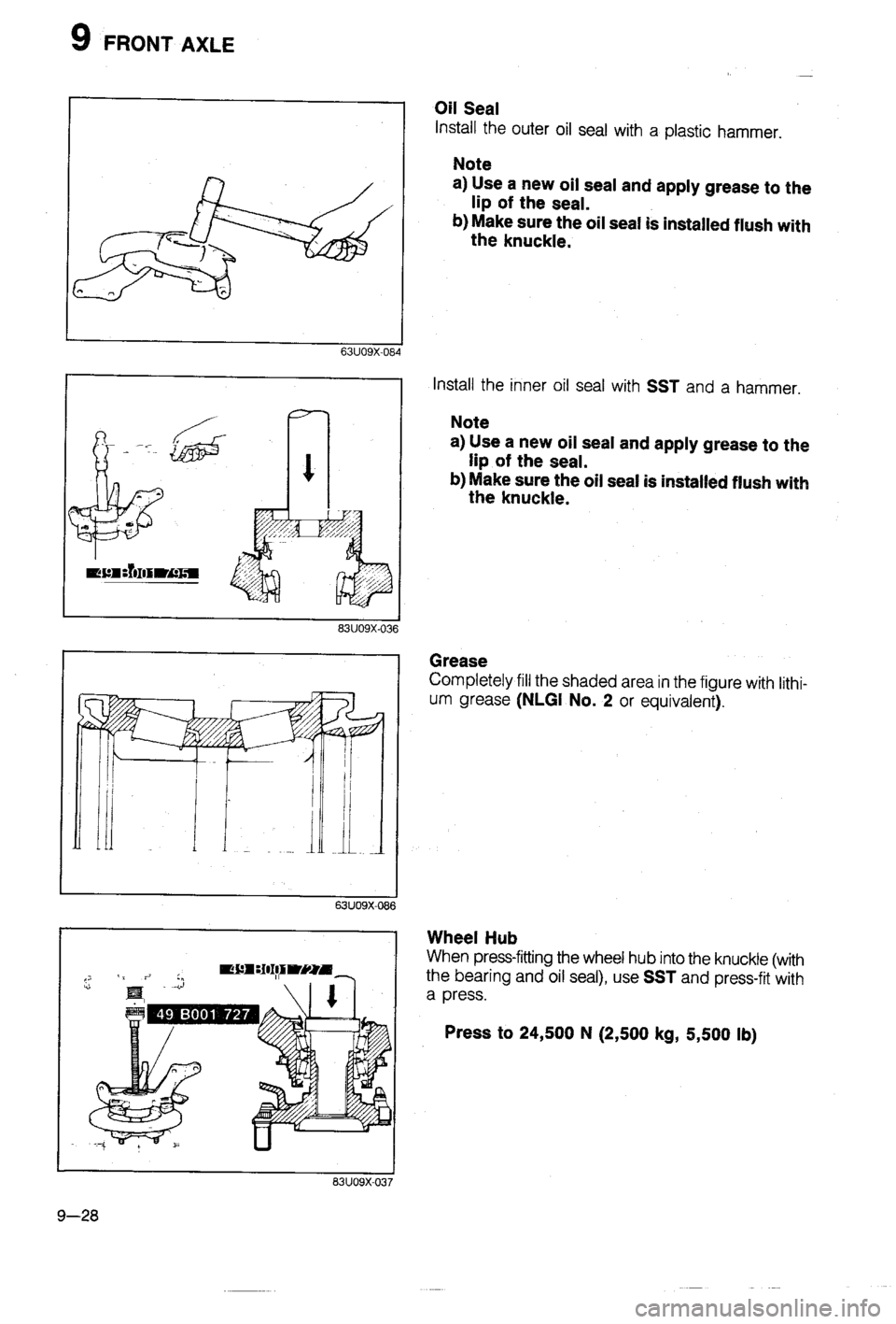MAZDA 323 1988  Workshop Manual 