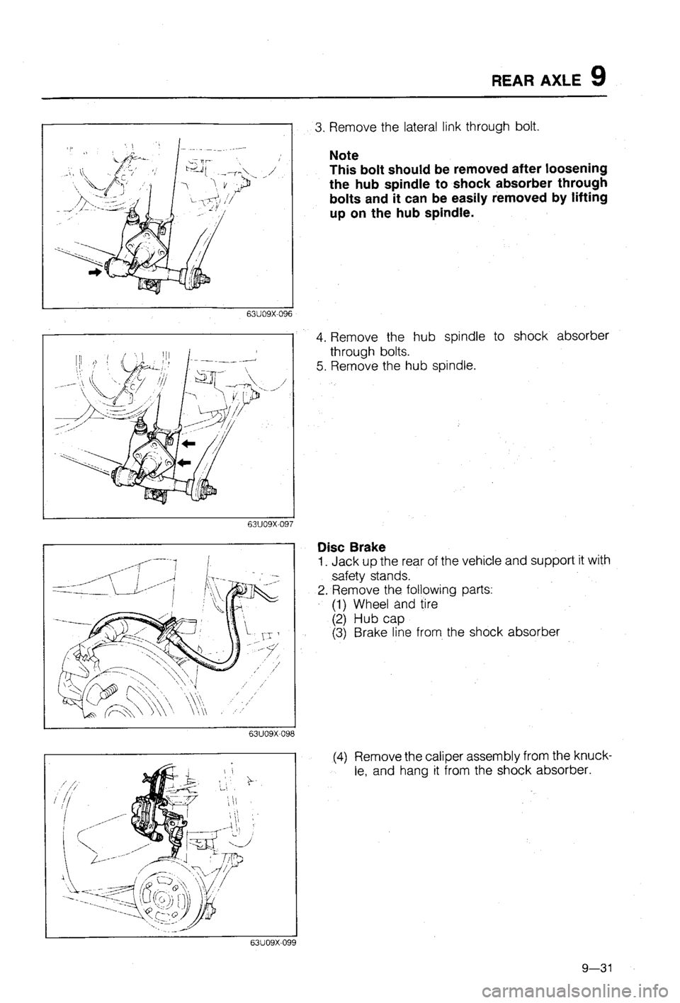 MAZDA 323 1988  Workshop Manual 