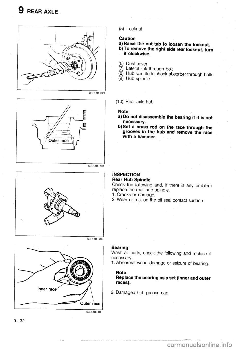 MAZDA 323 1988  Workshop Manual 