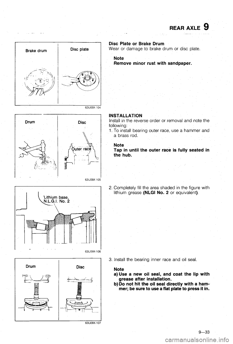 MAZDA 323 1988  Workshop Manual 