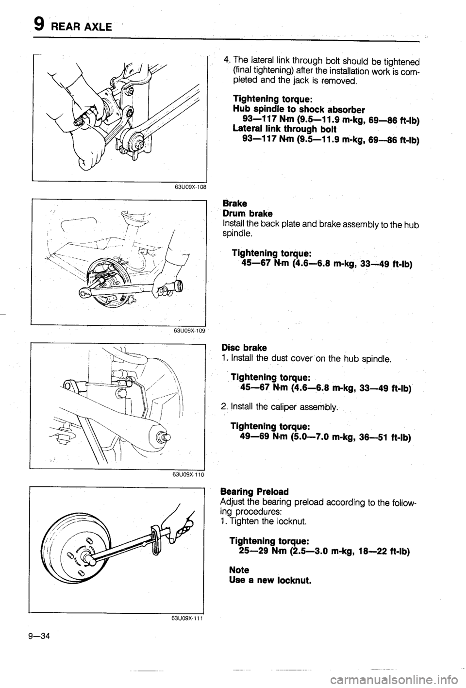 MAZDA 323 1988  Workshop Manual 