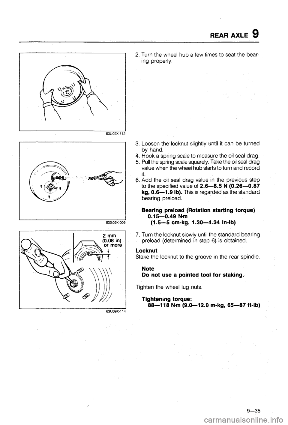 MAZDA 323 1988  Workshop Manual 
