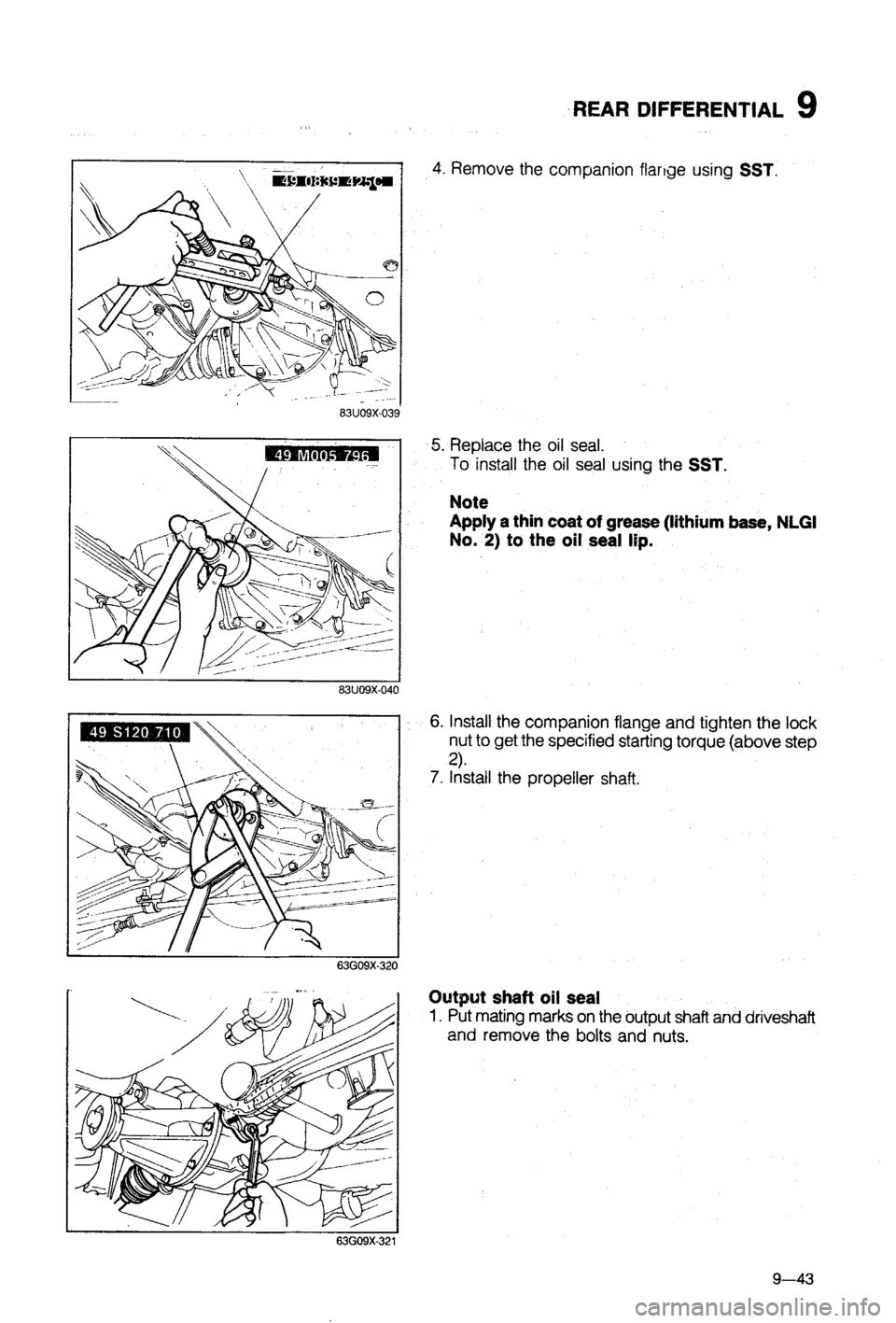 MAZDA 323 1988  Workshop Manual 