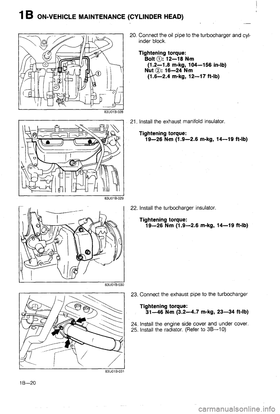 MAZDA 323 1988  Workshop Manual 