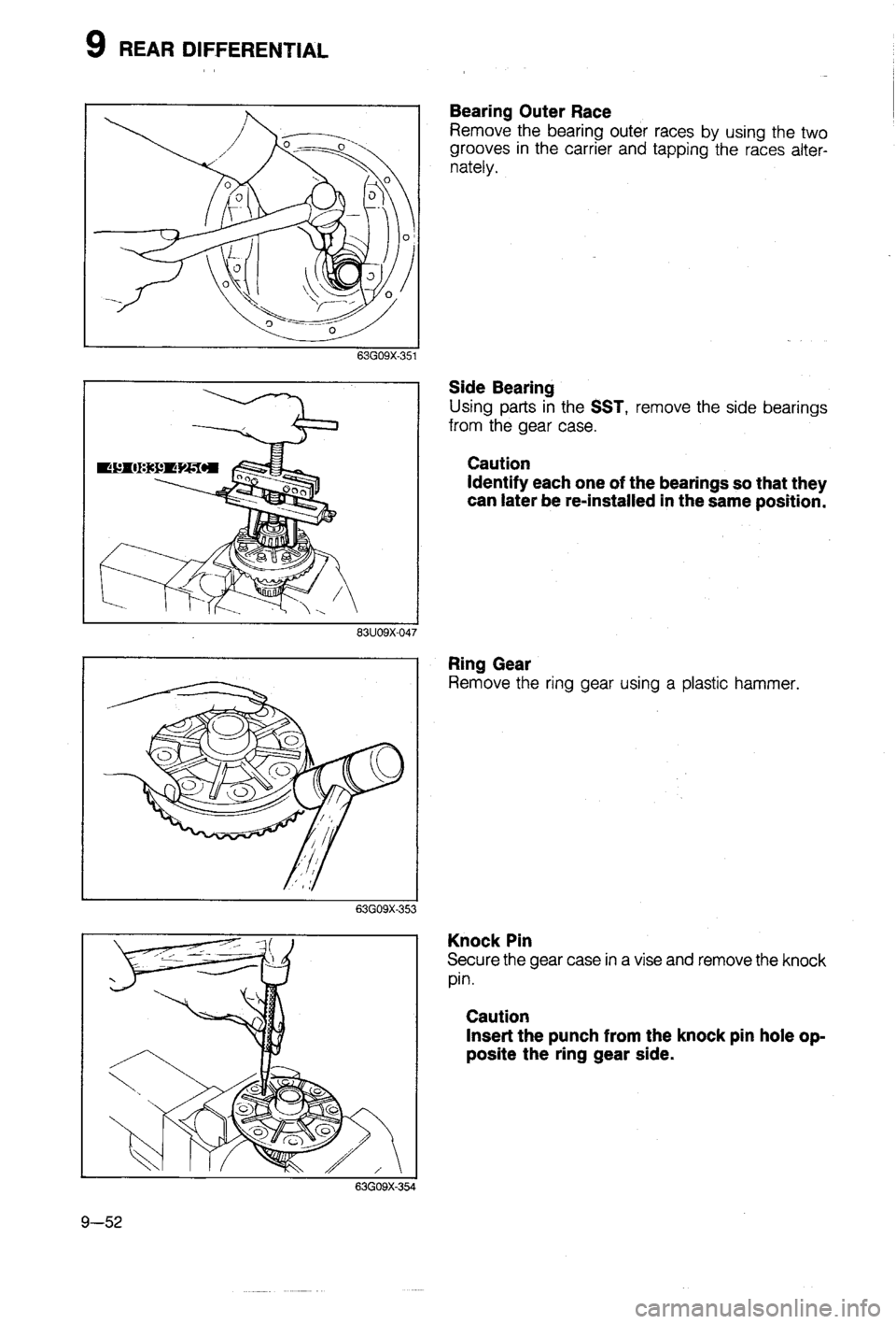 MAZDA 323 1988  Workshop Manual 