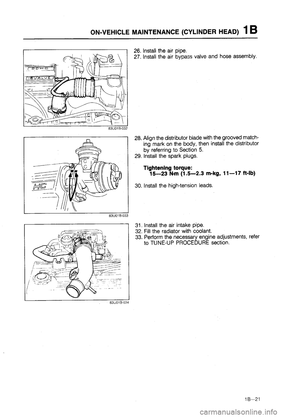 MAZDA 323 1988  Workshop Manual 