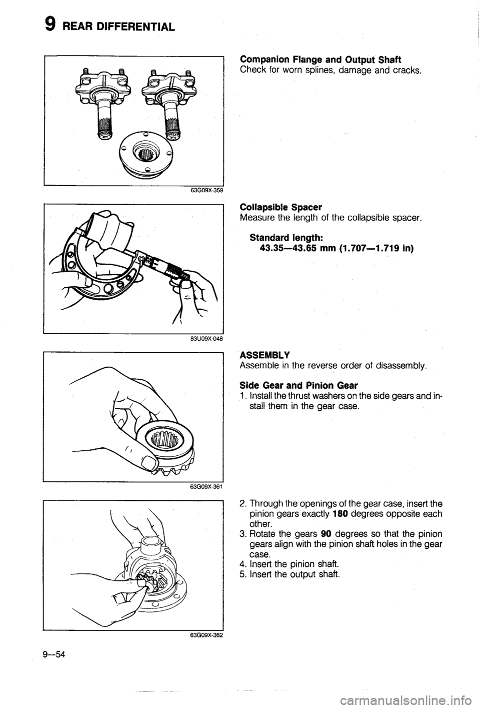 MAZDA 323 1988  Workshop Manual 