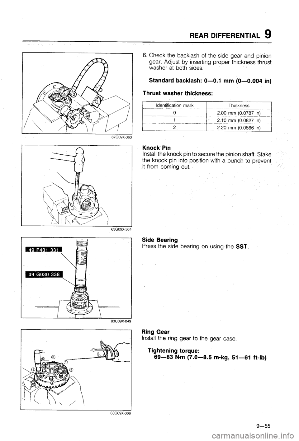 MAZDA 323 1988  Workshop Manual 