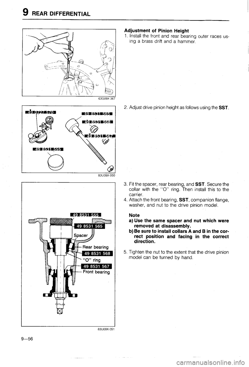 MAZDA 323 1988  Workshop Manual 