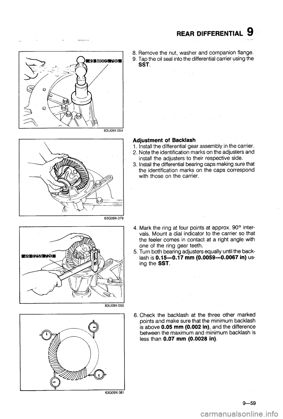 MAZDA 323 1988  Workshop Manual 