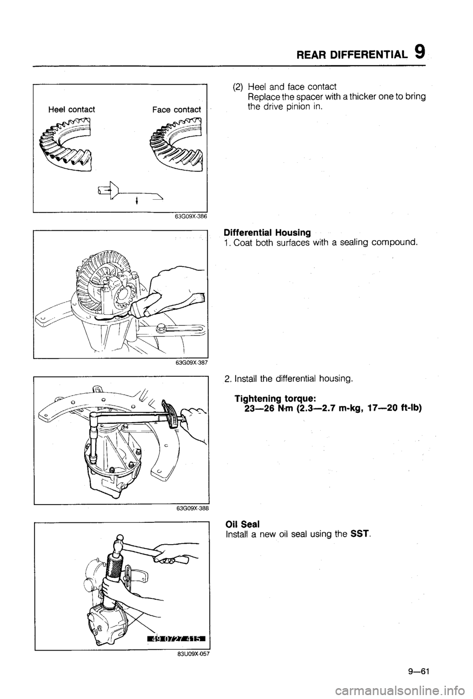 MAZDA 323 1988  Workshop Manual 