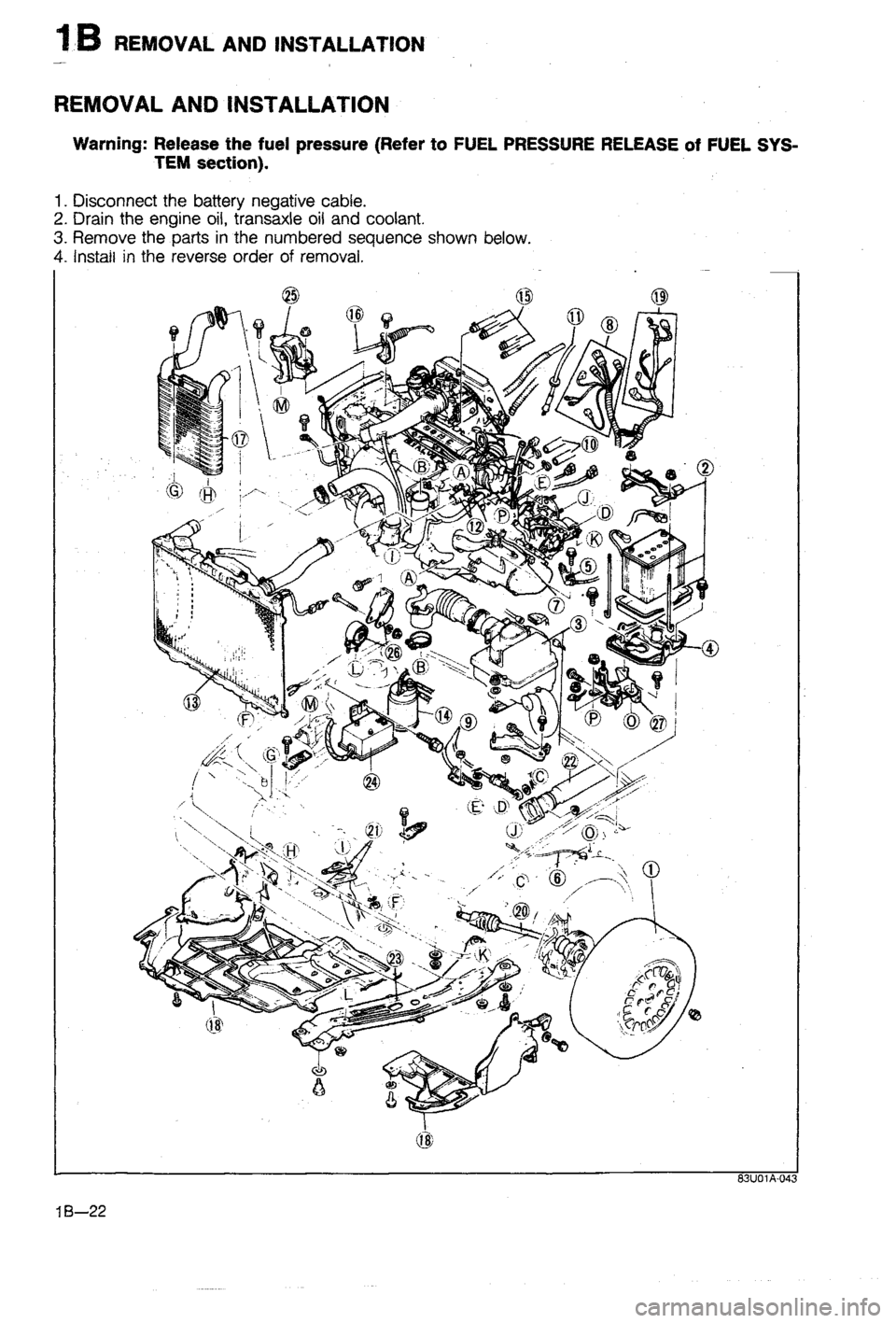 MAZDA 323 1988  Workshop Manual 