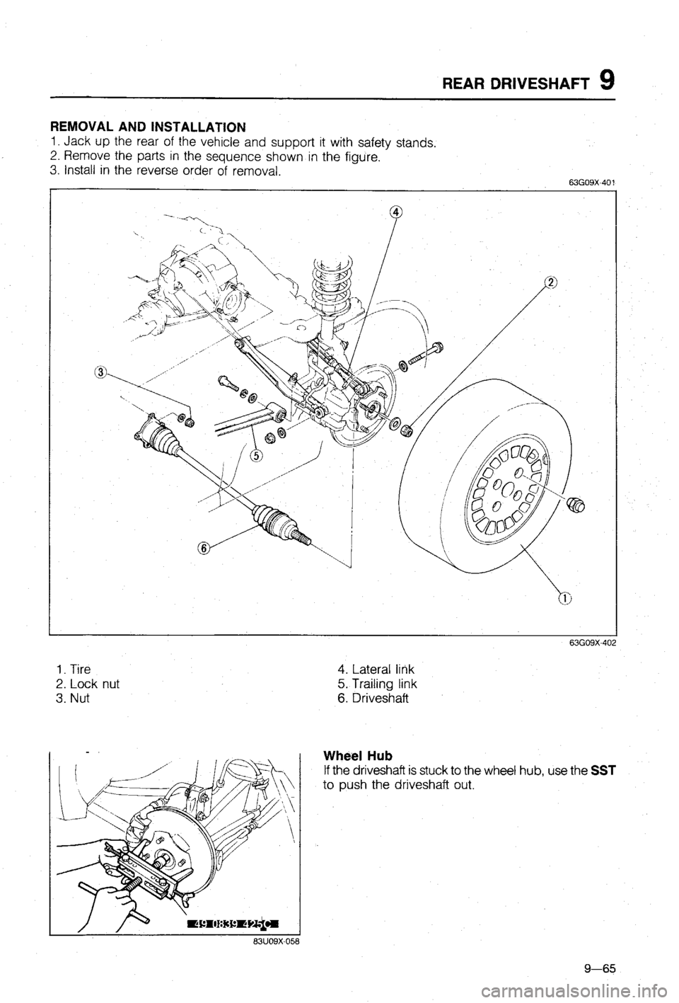 MAZDA 323 1988  Workshop Manual 
