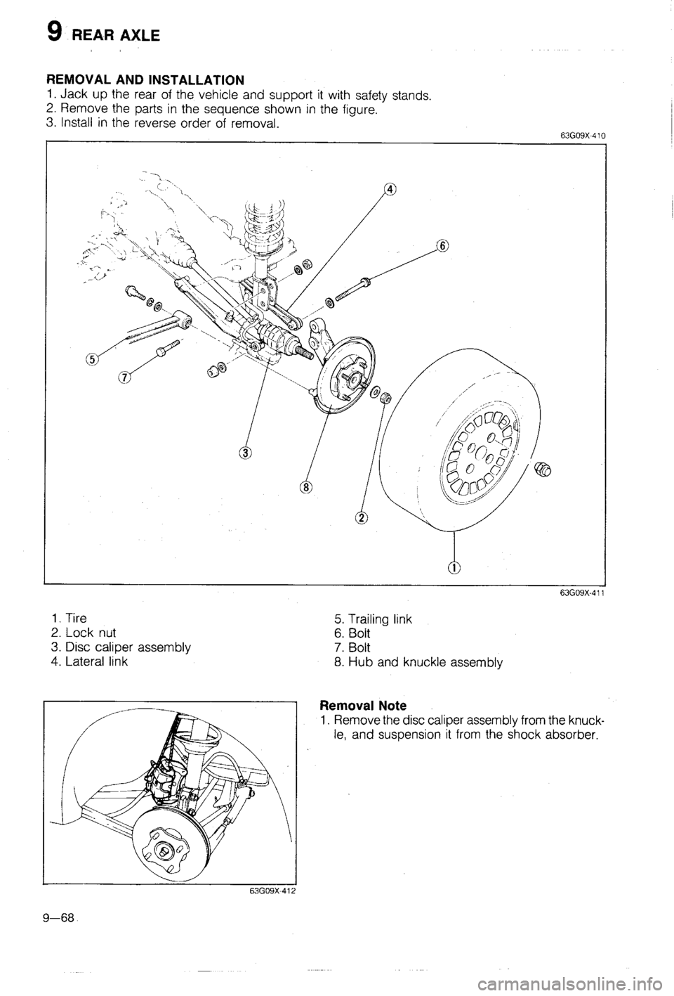 MAZDA 323 1988  Workshop Manual 