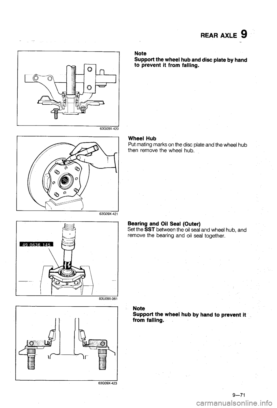 MAZDA 323 1988  Workshop Manual 