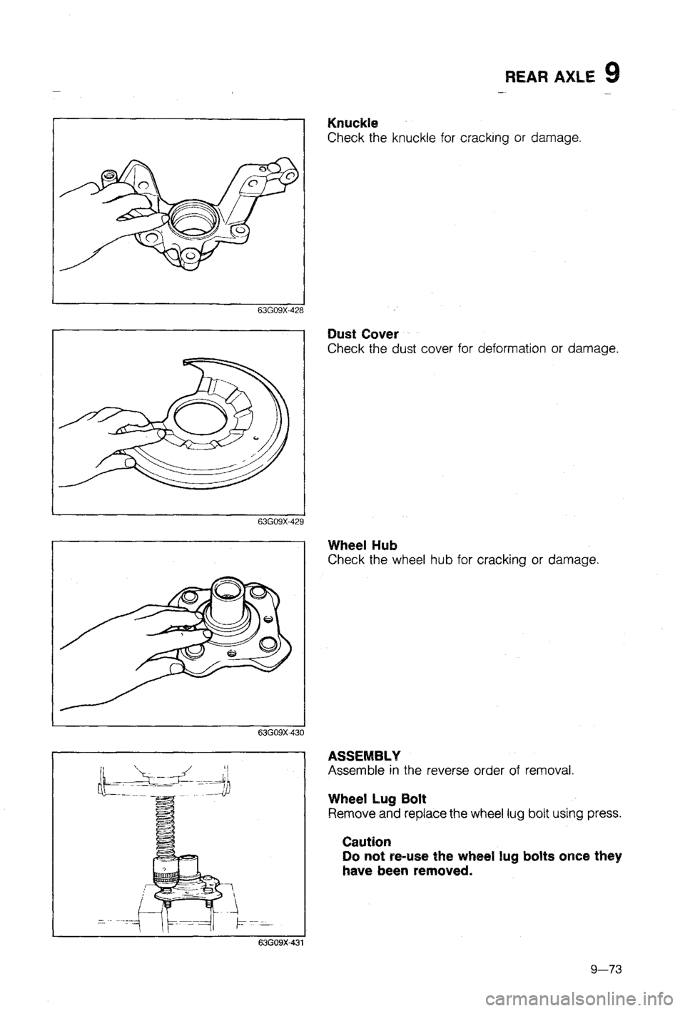MAZDA 323 1988  Workshop Manual 