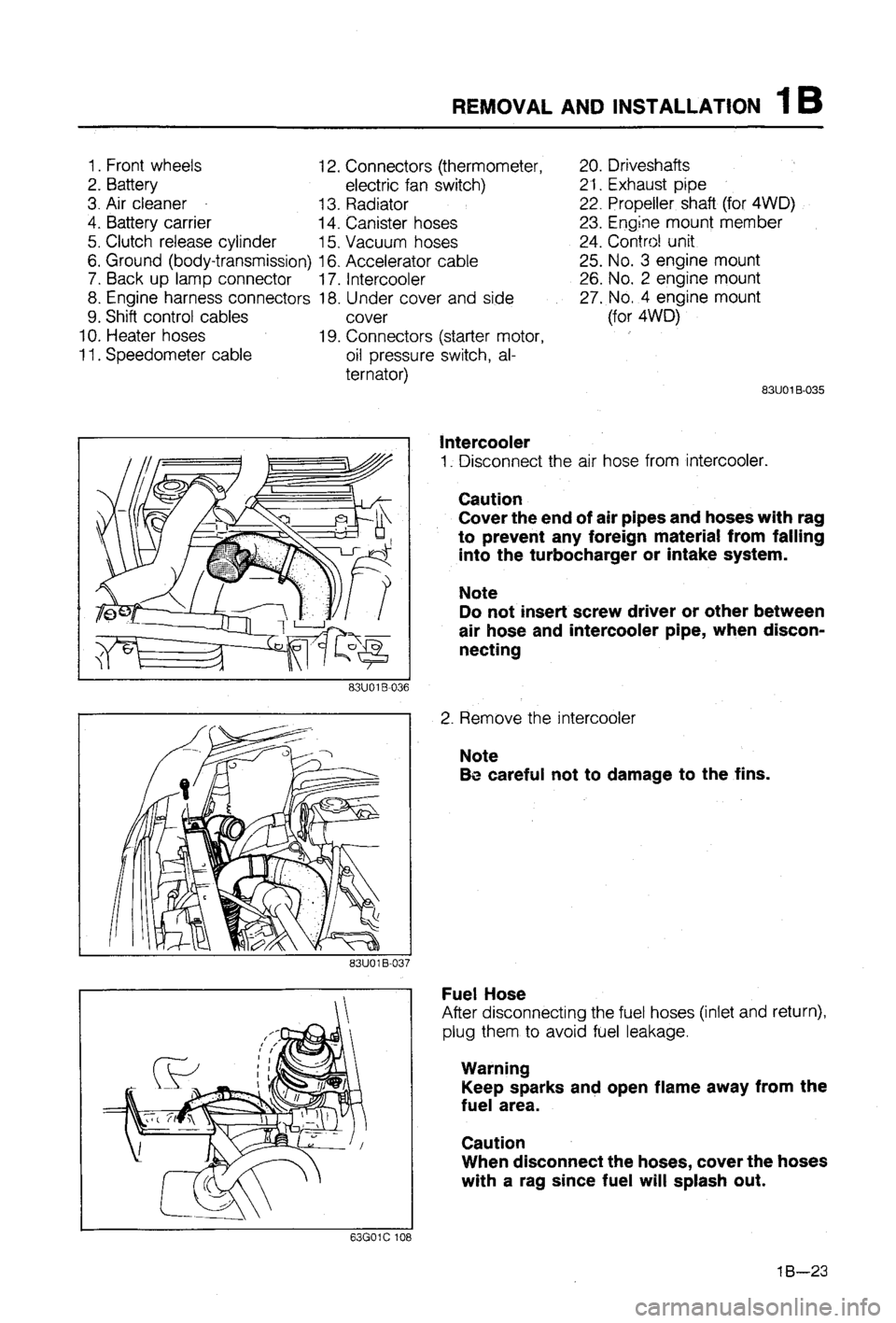 MAZDA 323 1988  Workshop Manual 