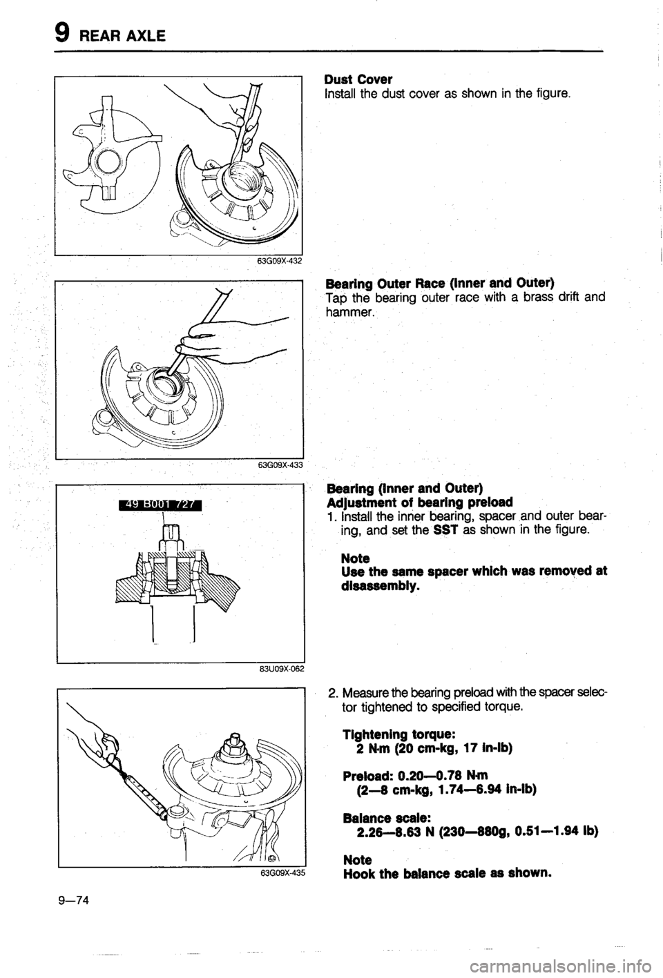 MAZDA 323 1988  Workshop Manual 