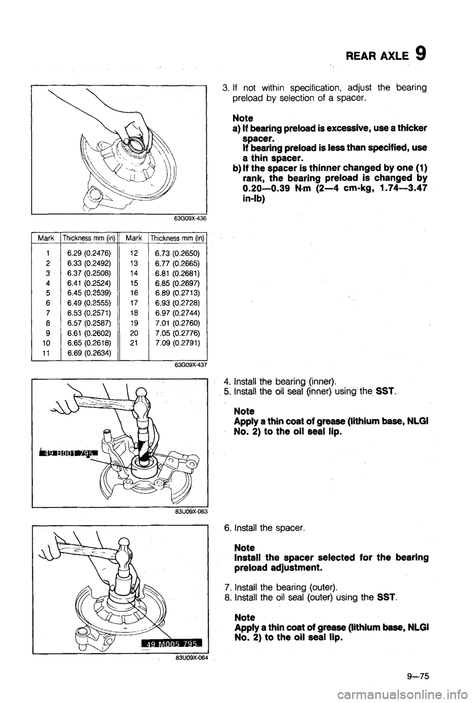 MAZDA 323 1988  Workshop Manual 