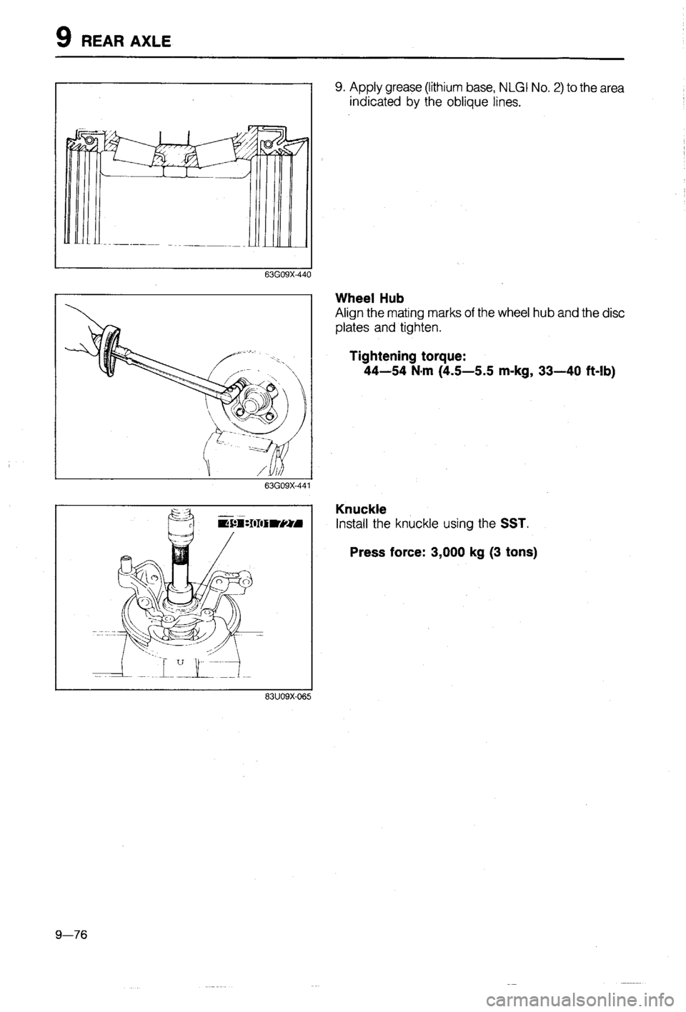 MAZDA 323 1988  Workshop Manual 
