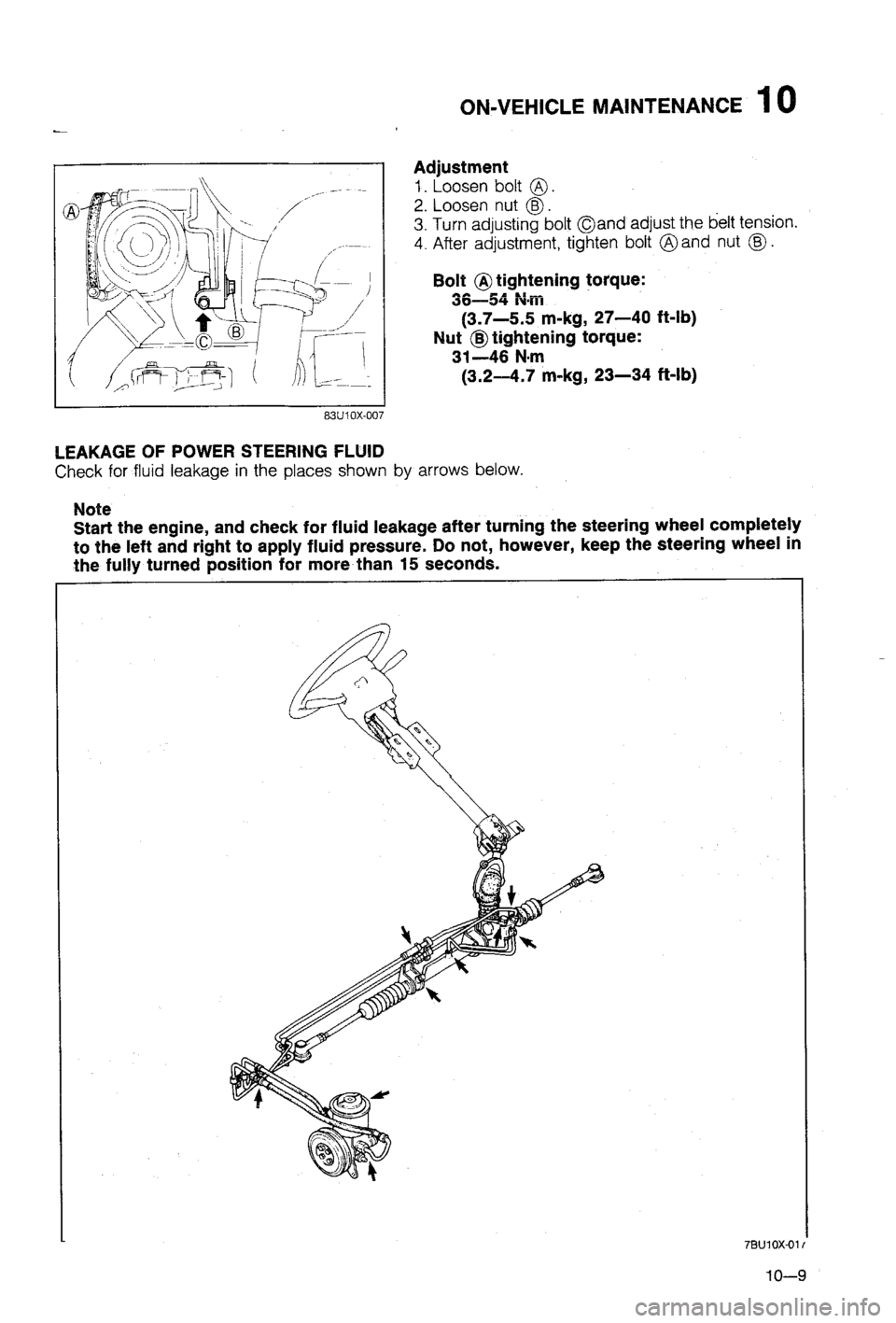 MAZDA 323 1988  Workshop Manual 