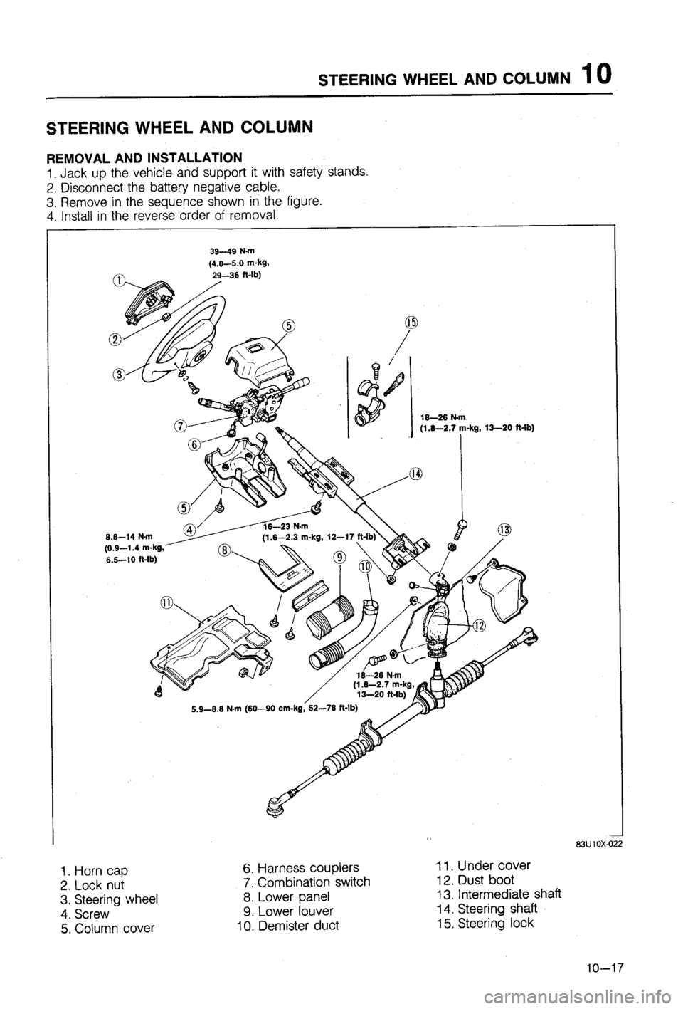 MAZDA 323 1988  Workshop Manual 